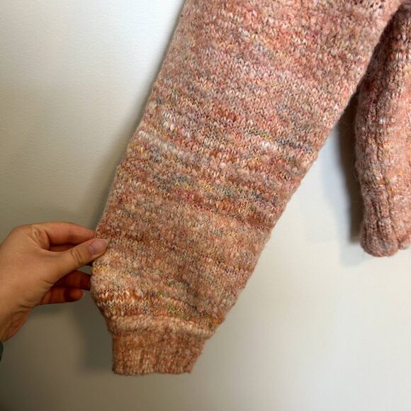 J.crew Long Sleeve Pullover Puff-sleeve V-neck Sweater Size Medium Wool Alpaca - Picture 14 of 16